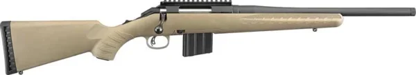 RUGER AMERICAN COMPACT RANCH - FDE 350 LEGEND 16.38" THREADE