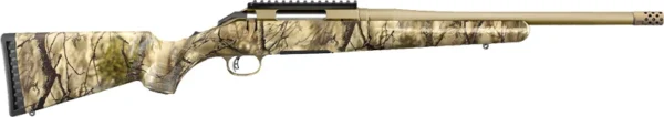 RUGER AMERICAN 243 WIN BRONZE - CERAKOTE GO WILD THREADED