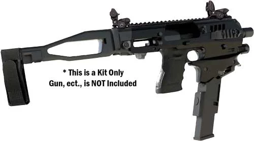 CAA MCK MICRO CONVERSION KIT - FOR GLOCK 20/21 BRACE BLACK