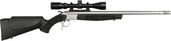 CVA SCOUT TD 35 WHELEN 25" - W/BRAKE 3-9X40 SS/BLACK SYN
