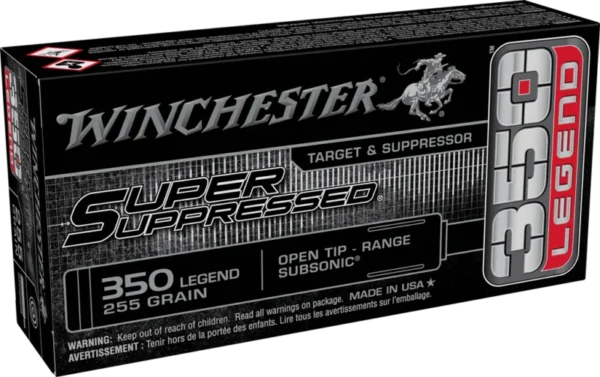 350 LEGEND 265GR SUPER SUPPRESSED OPN TIP RANGE SUBSONIC